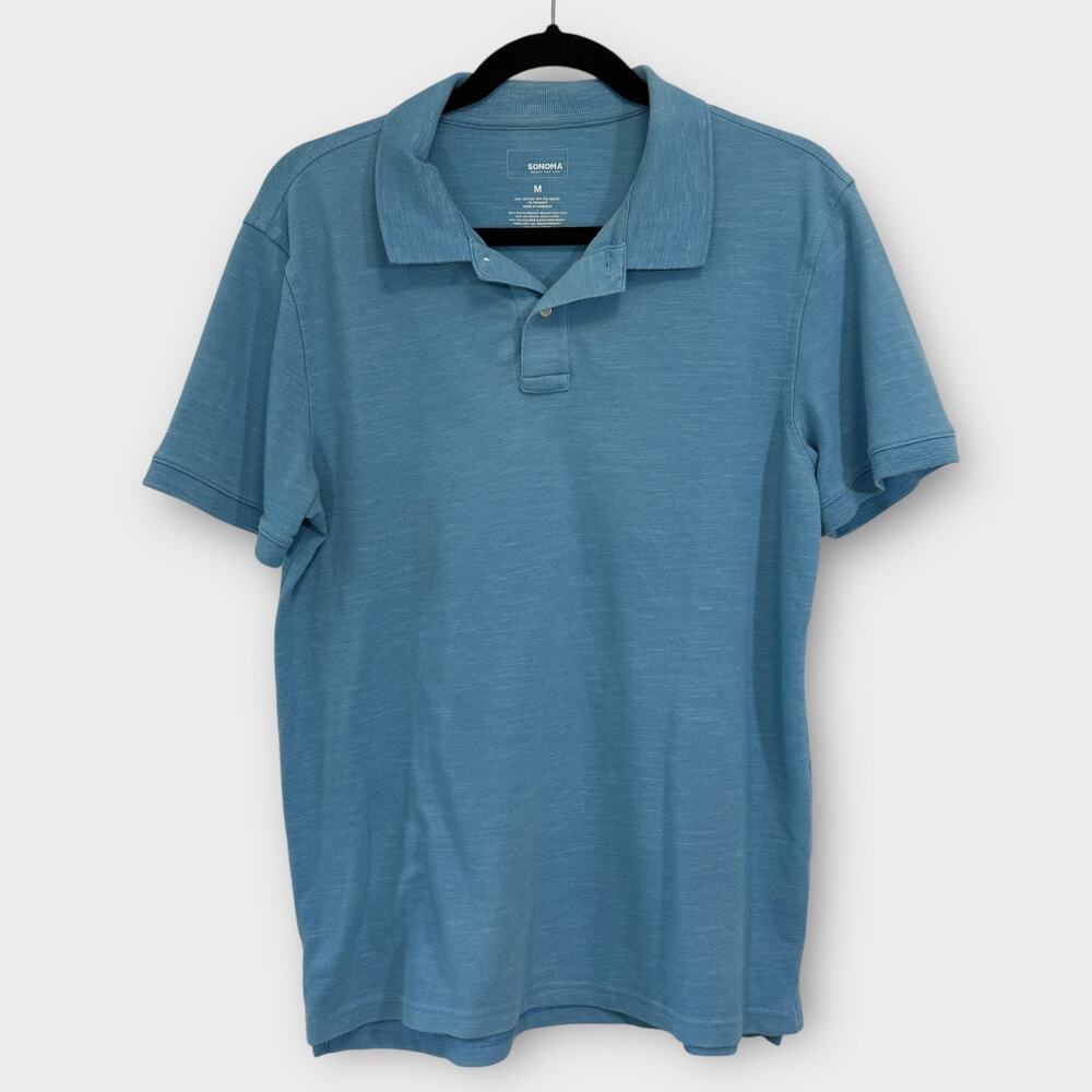 Bundle of 4 bright & pastel men’s polo shirts size medium pink, teal, baby blue - Picture 4 of 10